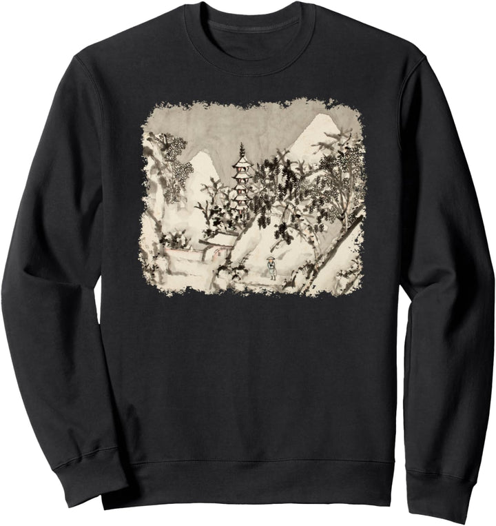 Klassische berühmte chinesische Kunst: Xugu Landscapes für Liu Song Fu Sweatshirt