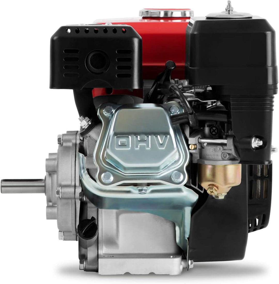 EBERTH 6,5 PS 4,8 kW Benzinmotor Standmotor Kartmotor mit Reduktionsgetriebe 2:1, E-Start, Benzin Mo