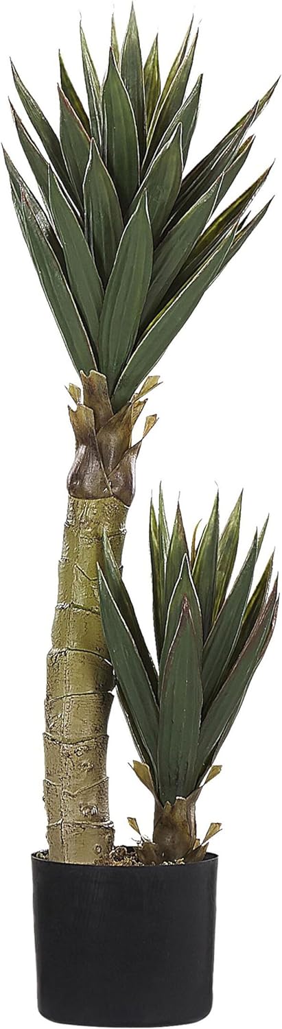 Dekopflanze in Aloe Vera-Form Kunststoff 90 cm grün Yucca