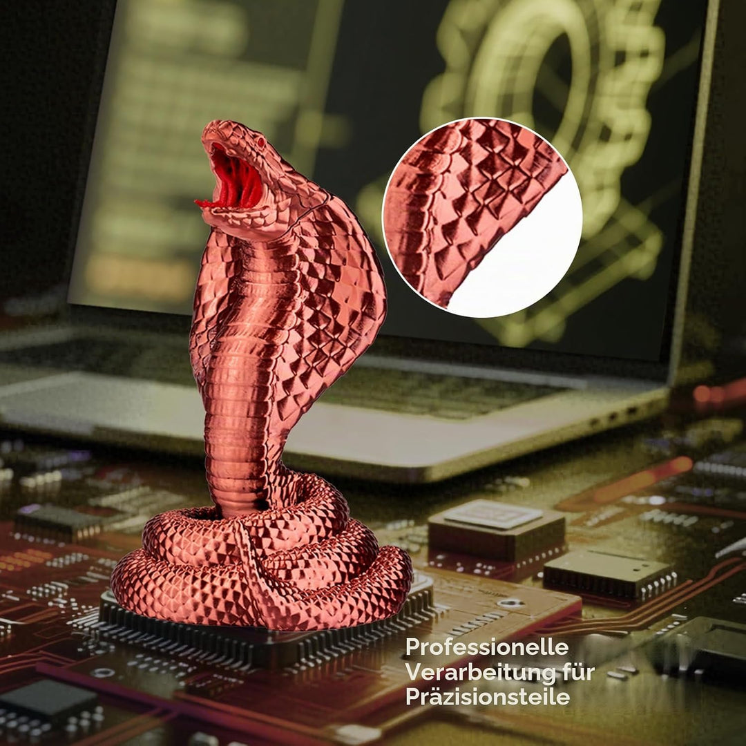 ERYONE Silk PLA Filament 1.75 mm, 3D-Drucker Filament PLA, 0,03 mm, 1 kg/Spule, Silk Rotes Kupferl S