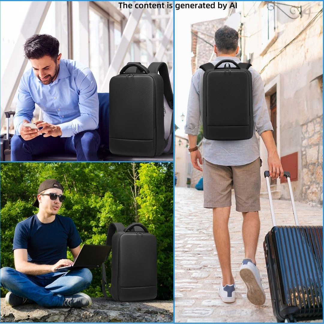 Business Rucksack Herren mit Laptopfach 15.6 Zoll Laptop Rucksack Wasserdicht Rucksack Herren Arbeit