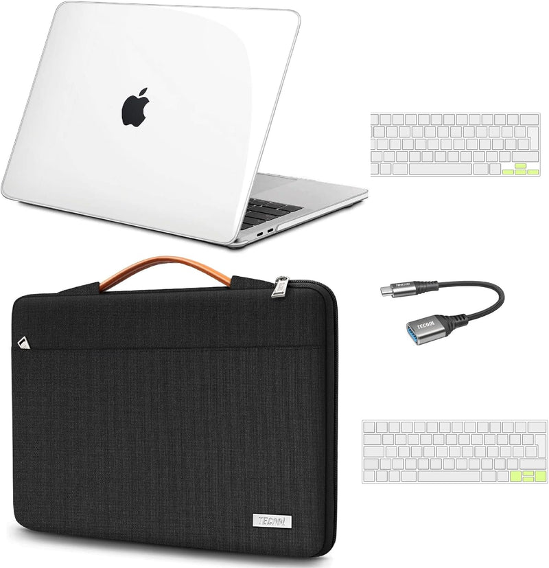 TECOOL Hülle Tasche Kompatibel mit MacBook Pro 13 Zoll 2022-2016 A2338 M1/M2 A2289 A2251 A1706 A1989