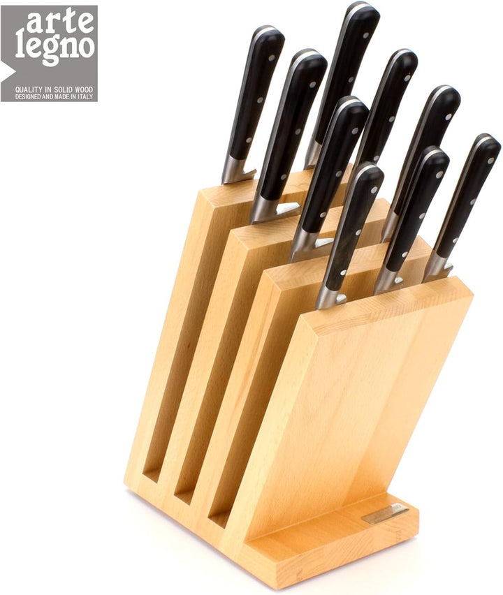 arte legno venezia 42 - Messerblock Messerhalter - bis 9 Kochmesser - Klinge max. 28 cm - magnetisch