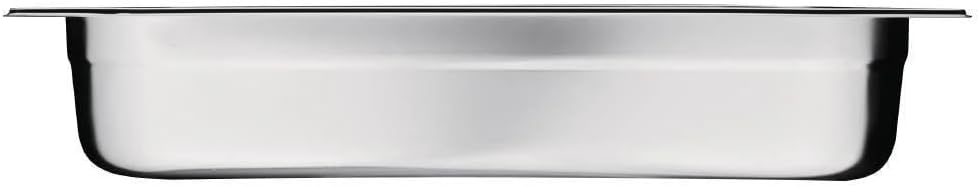 Vogue Gastronorm-Pfanne 1/1, Edelstahltablett, Tiefe: 100 mm, Fassungsvermögen: 13,5 Liter, Behälter