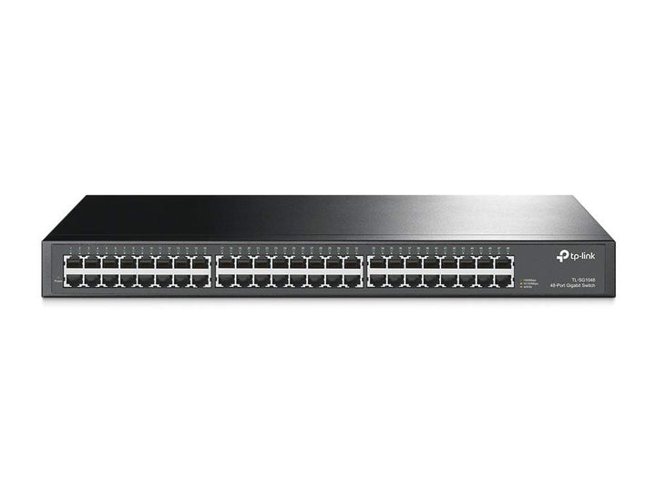 TP-Link TL-SG1048 Port 19 Rack Gigabit Switch, Black Single