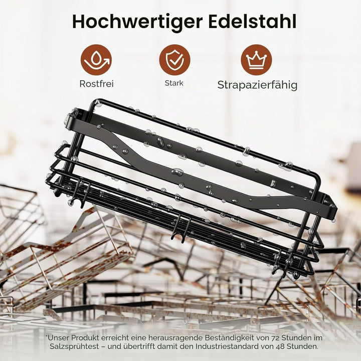 Orimade Duschablage ohne Bohren 2 Stück Rostfreie Badezimmer Regal, Duschregal Badregal ohne Bohren,