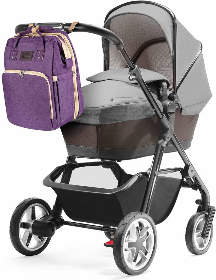 all Kids United® Baby Wickelrucksack Deluxe mit Kinderbett - Babytasche Wickeltasche Set: Baby-Rucks