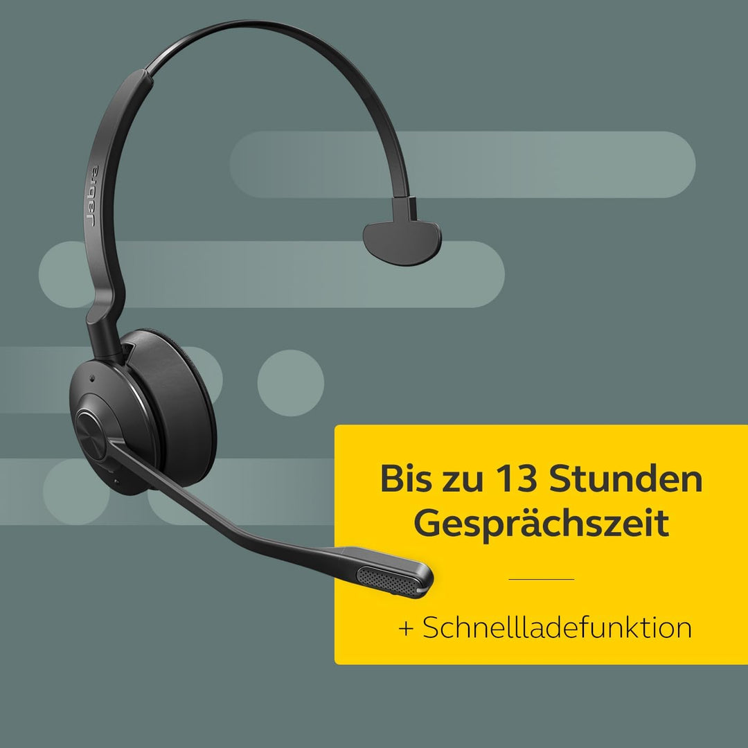 Engage 65 SE Mono Headset, Base, Power Supply, 1.5m USB-C to USB-A Cable, Desk Phone Cable, Quick St