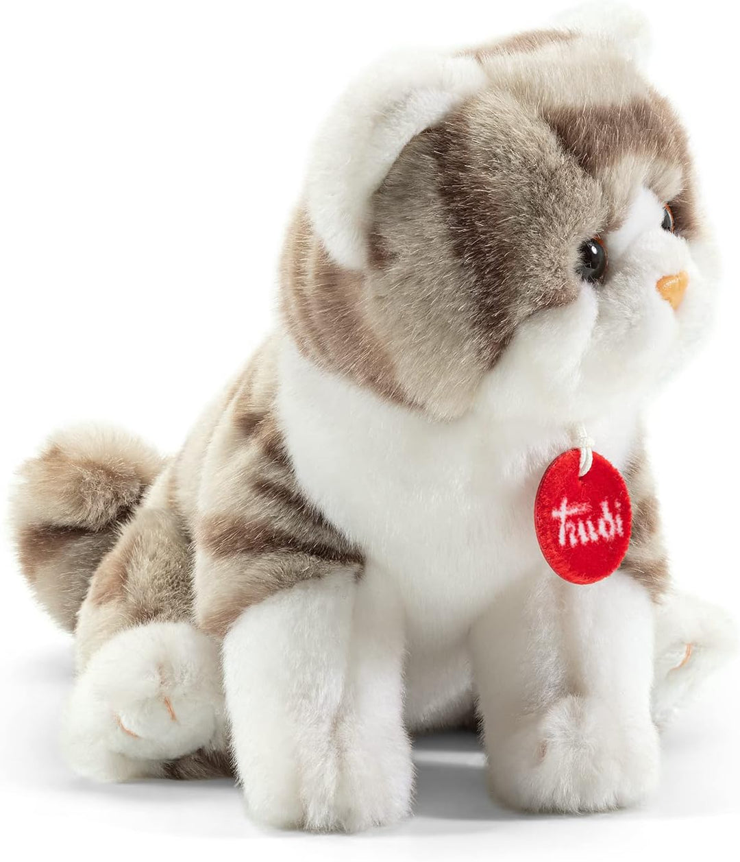 Trudi 20851 Klassik Plüschkatze Brad ca. 18 cm, Grösse S, hochwertiges Stofftier mit weichen Materia