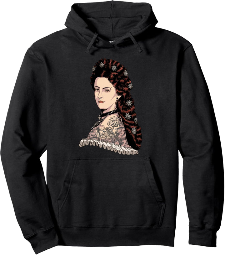 Kaiserin Elisabeth von Österreich Portrait - Hipster Sissi Pullover Hoodie