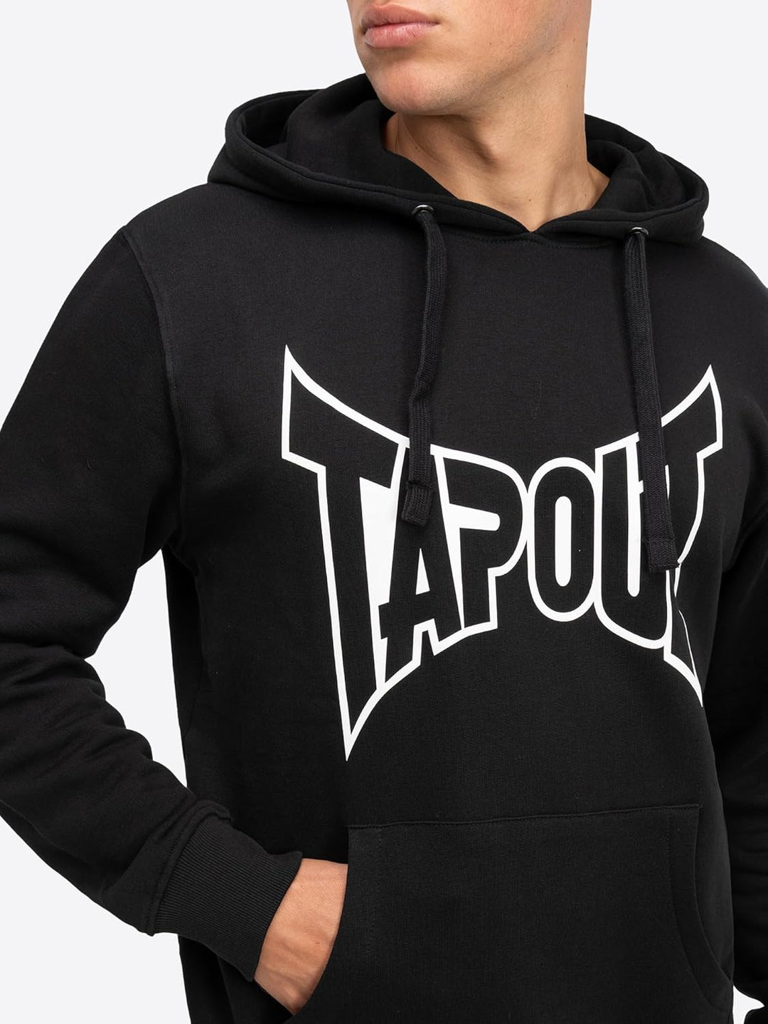 Tapout Herren Hoodie Lifestyle Basic Black/White Kapuzenpullover S Black/White, S Black/White