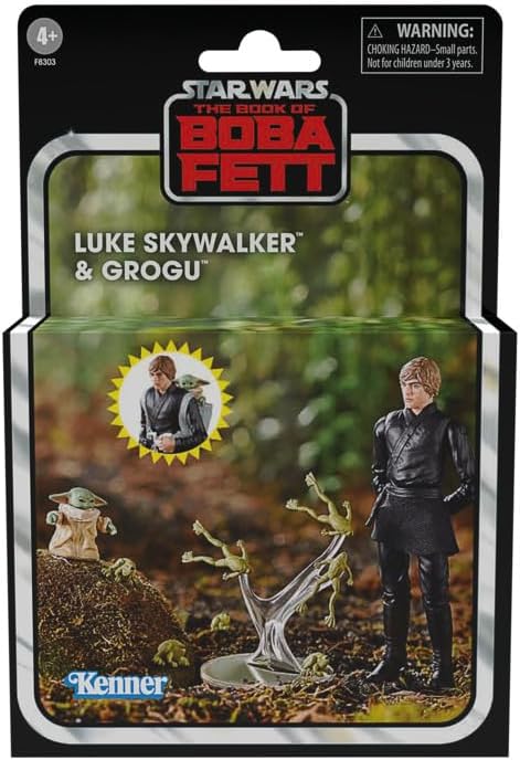 Star Wars: The Book of Boba Fett Vintage Collection Figuren Luke Skywalker & Grogu 10 cm