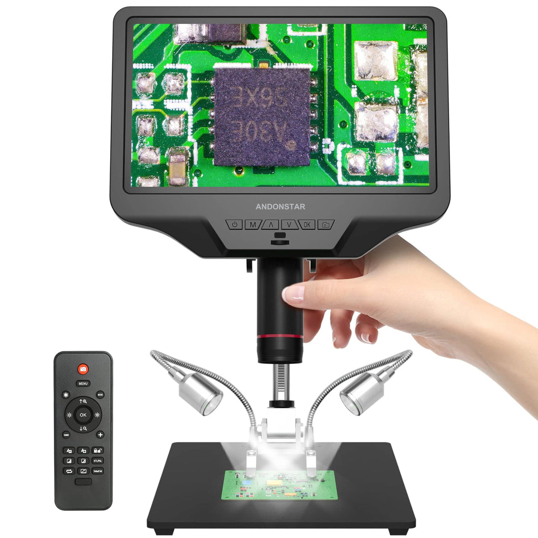 Andonstar AD409 HDMI-Digitalmikroskop, 10,1-Zoll-LCD-Bildschirm-Lötmikroskop, 300-fache elektronisch