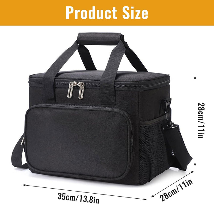 Faltbare Kühltasche 27L/15L, hält Getränke & Speisen 8h kalt/frisch, wasserdichte Isoliertasche mit