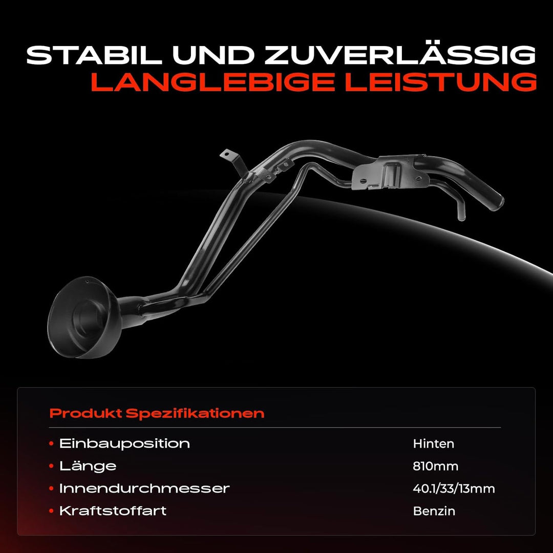 Kraftstoffeinfüllrohr Einfüllstutzen für X-Trail T30 2.0L 2.5L Benzin 2001-2007 172218H31A