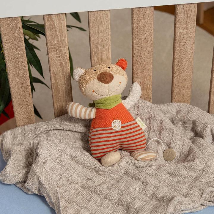 SIGIKID 48916 Spieluhr Bär Green Mädchen und Jungen Babyspielzeug empfohlen ab Geburt mehrfarbig Meh