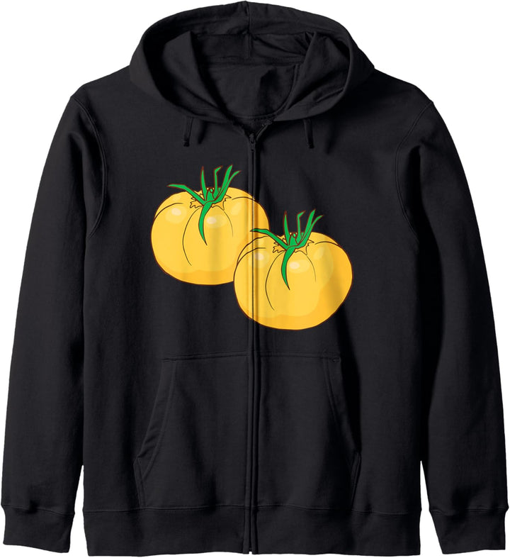Gelbe Tomaten Gemüse Vegan Veganer Vegetarier Vegetarisch Kapuzenjacke
