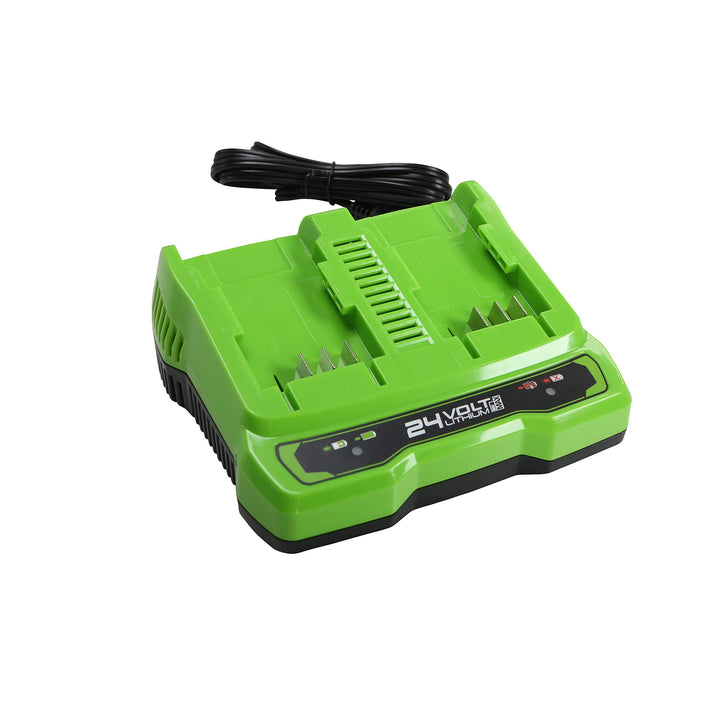 Greenworks Tools Doppelsteckplatz-Akku-Universalladegerät G24X2UC2 (Li-Ion 24 V 48W Output passend f
