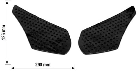Seiten-Tankpad für Aprilia Tuono V4 1100 RR Motea Grip L schwarz