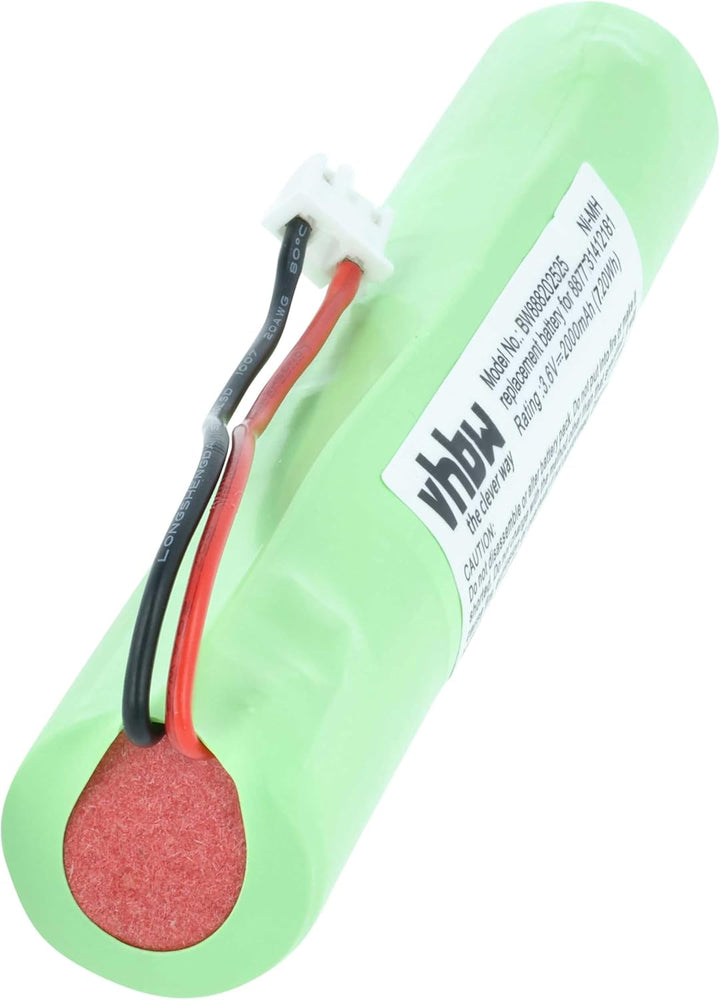 vhbw Akku kompatibel mit Hurricane Spin Scrubber Staubsauger Home Cleaner Heimroboter (2000mAh, 3,6V
