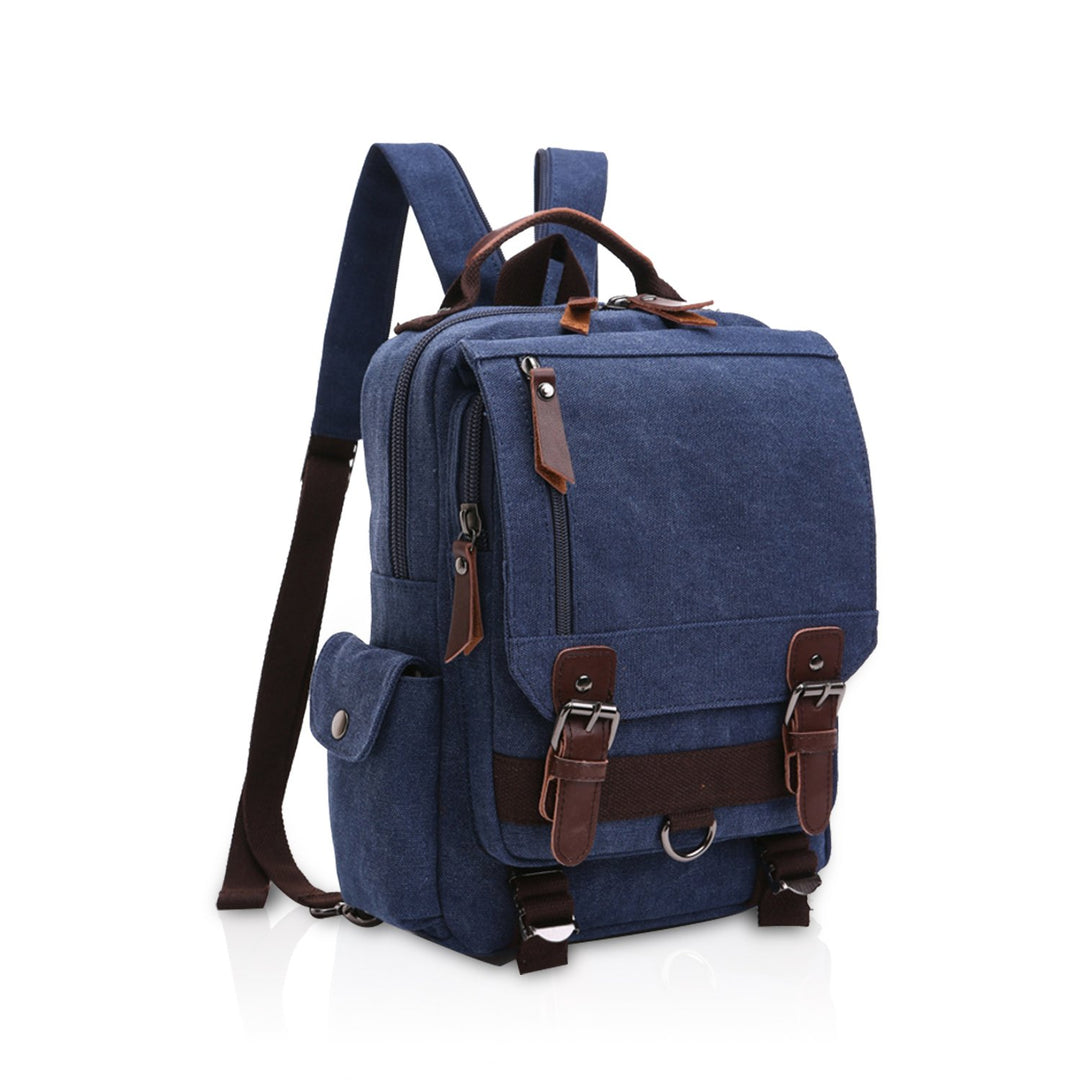 FANDARE Herren Rucksack aus atmungsaktivem Segeltuch Dark Blau B, Dark Blau B
