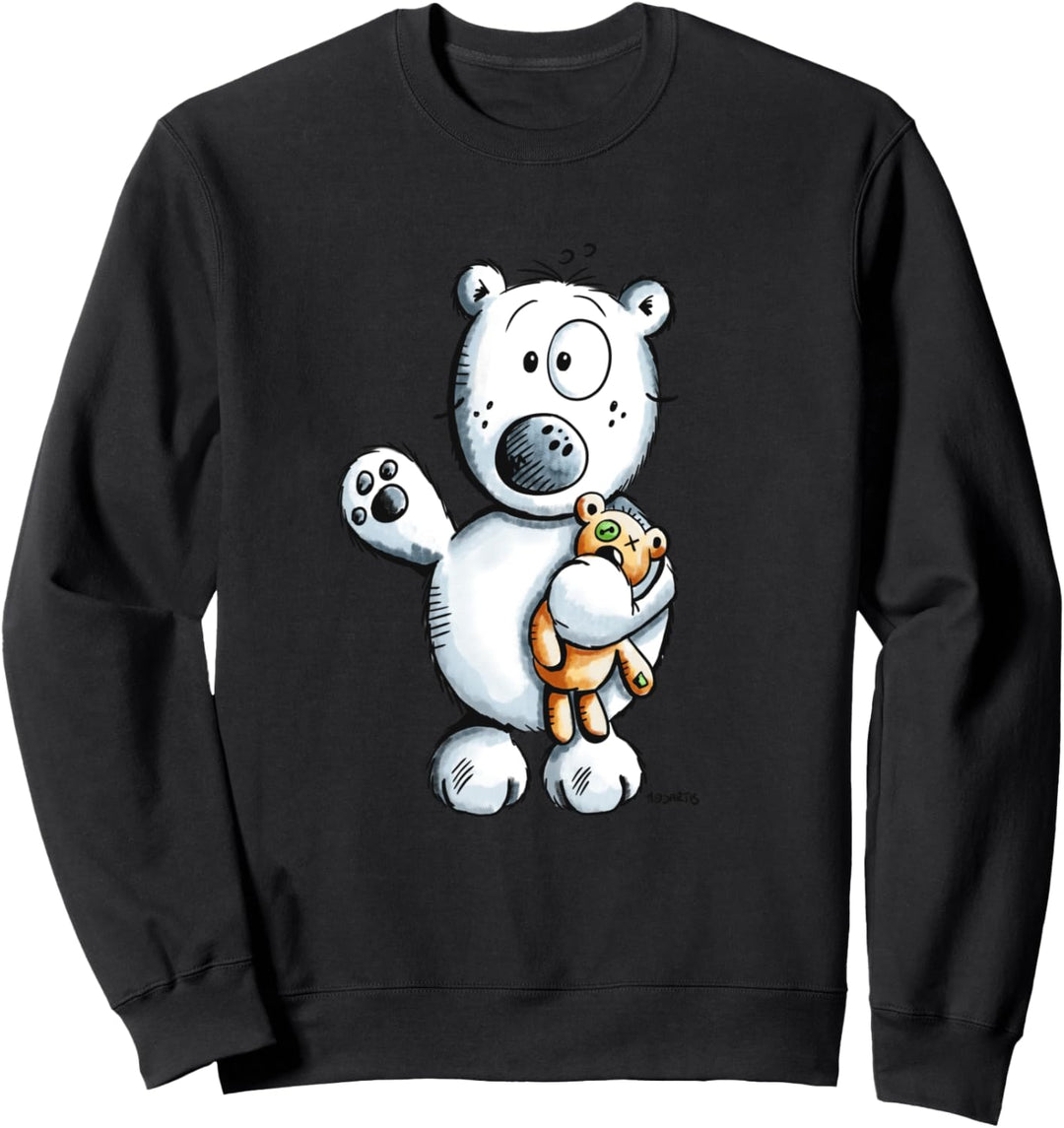 Eisbär Mit Teddy Freund T Shirt I Kinder Bärchen Geschenk Sweatshirt