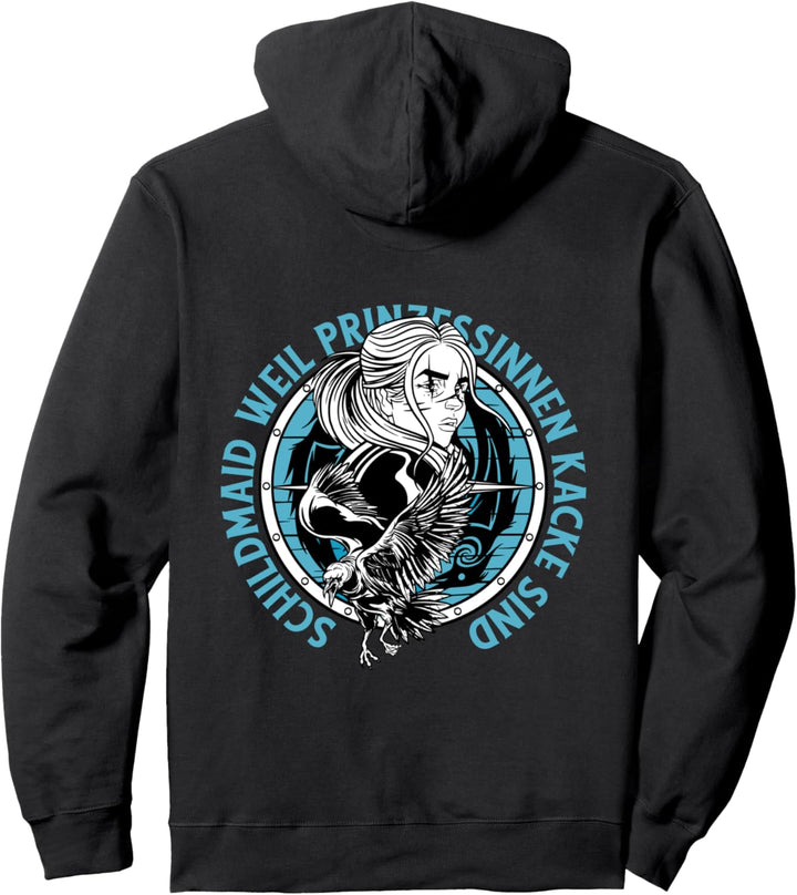 Wikinger Mädchen Frau Frauen Wikingerin Schildmaid Kriegerin Pullover Hoodie