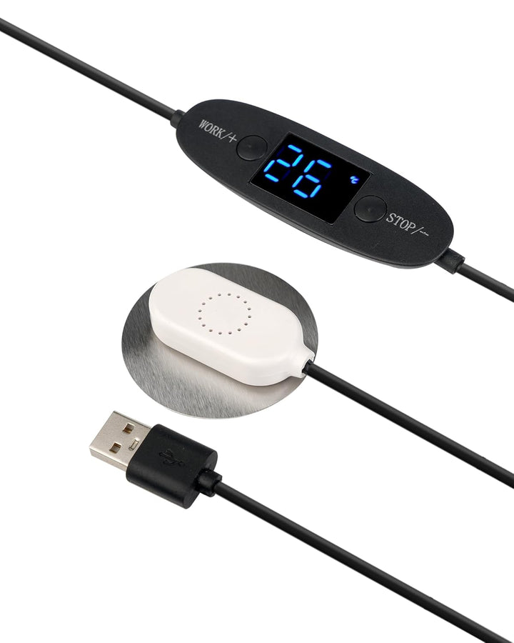 USB-Lüfter 120MM, Digitalanzeige temperaturgesteuertes | leises Lüftersystem, 5V-Lüfter mit modernem