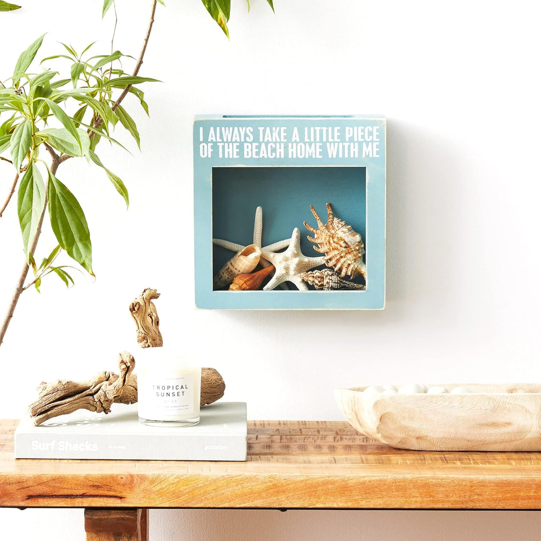 Primitives by Kathy 24673 Beach Korkhalter Holz with Me Grün Wandbehang, Grün Wandbehang