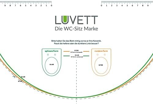 LUVETT® WC-Sitz inkl. 3 Edelstahl Montagelösungen & Absenkautomatik Softclose, Made in EU, antibakte