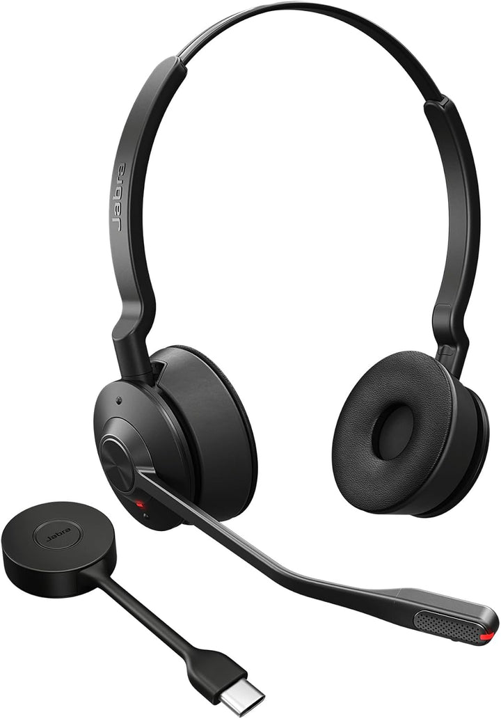 Jabra Engage 55 SE Convertible Headset UC mit Ohrbügel, Link 400c DECT Adapter USB-C, Engage 55 Desk