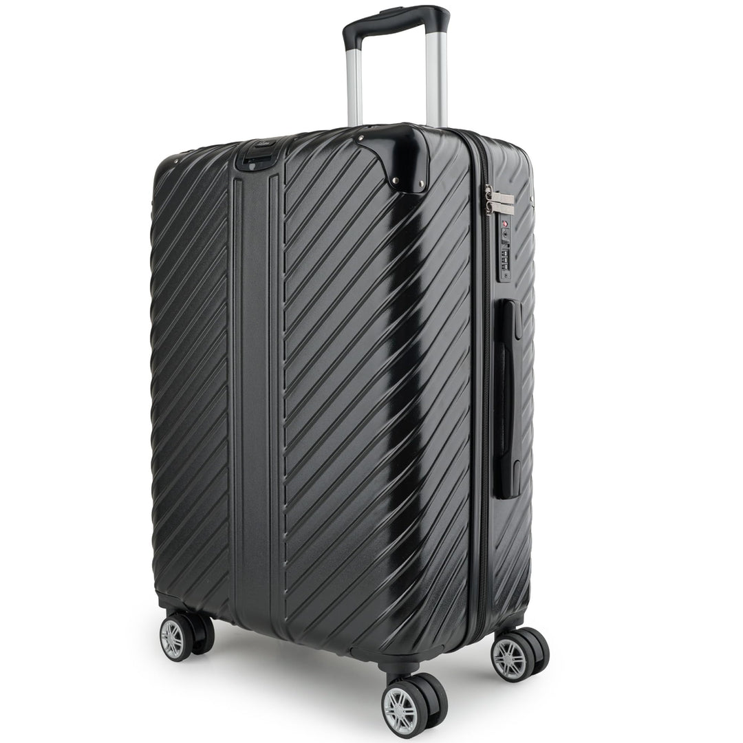80L (64x44x28) Reisekoffer mit Rollen - Extrem Stabiler Trolley Koffer mit Laptoptaschen-Befestigung