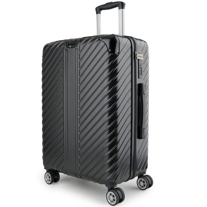 80L (64x44x28) Reisekoffer mit Rollen - Extrem Stabiler Trolley Koffer mit Laptoptaschen-Befestigung