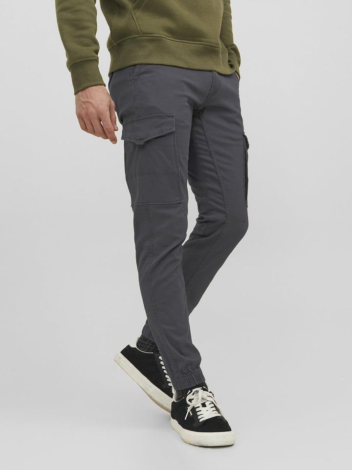 JACK & JONES Male Cargo-Hose Slim Fit Cargo-Hose 27W / 30L Asphalt, 27W / 30L Asphalt