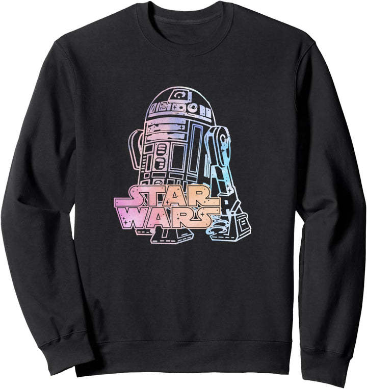 Star Wars R2-D2 Neon Line Portrait & Classic Logo Sweatshirt