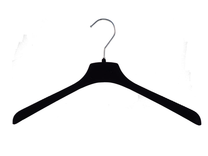 Samt Kleiderbügel für Oberteile & Blusen, 38 cm, schwarz, 15 Stück