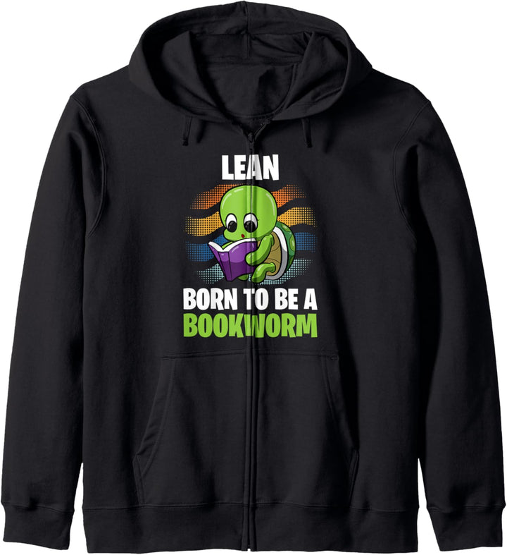 Lean - Born To Be A Bookworm - Personalisiert Kapuzenjacke