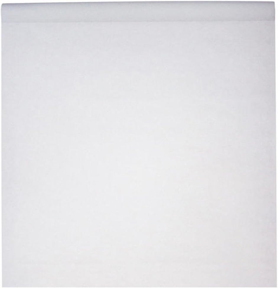 AUCUNE Grosse rechteckige Tischdecke auf Vlies-Rolle, 50 m, Weiss