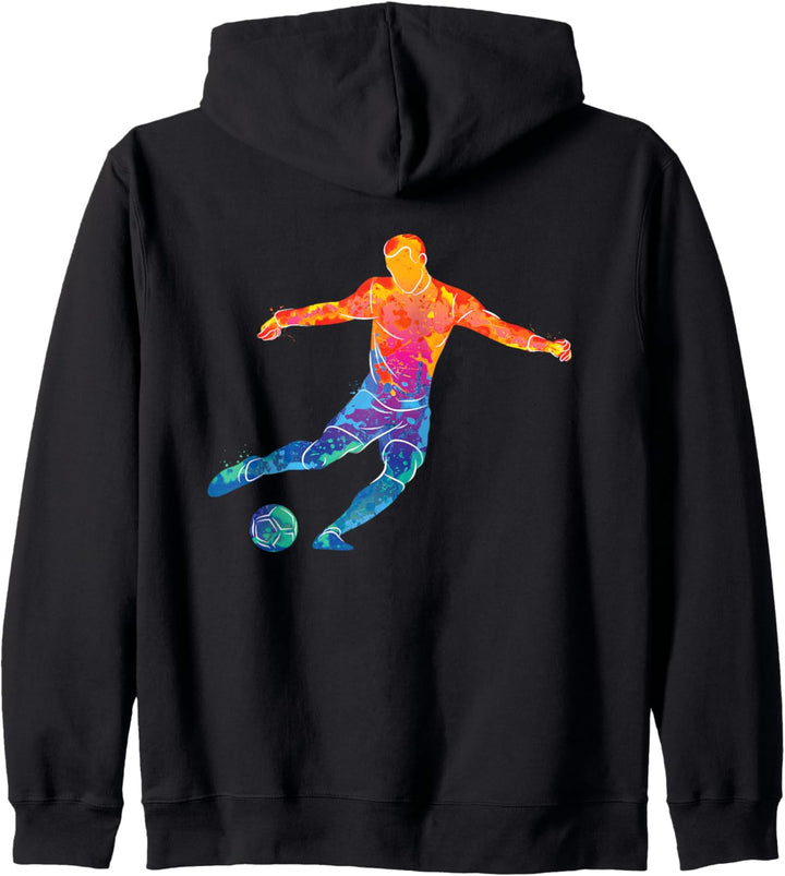 Fussball Fussballer Fussballspieler Fussball Kapuzenjacke