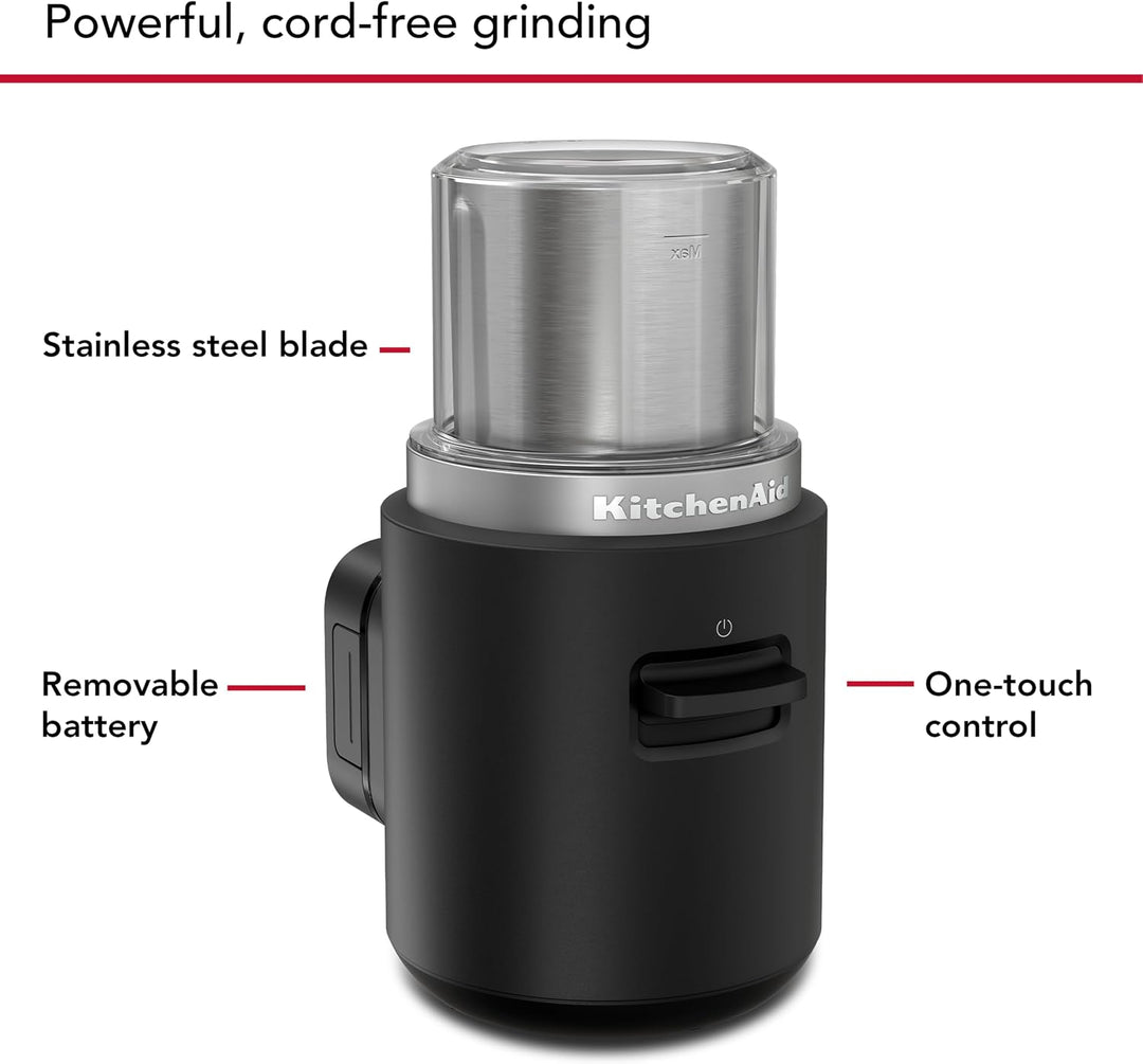 KitchenAid Kaffeemühle | KitchenAid Go | Kabellose Kaffeemühle für frisch gemahlenen Kaffee für unte