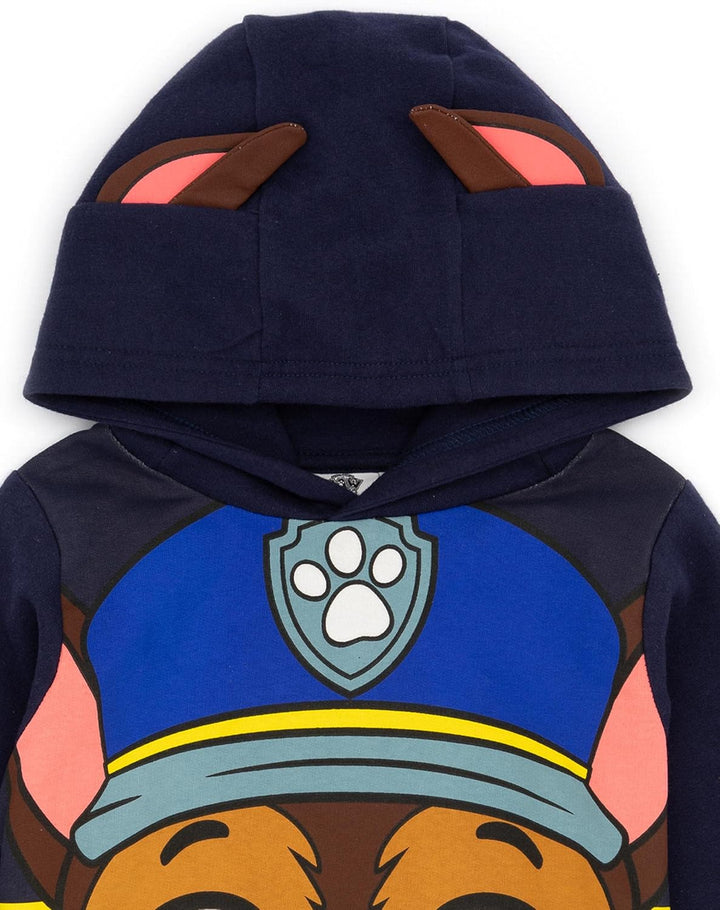 PAW PATROL Kids Hoodie Chase Marshall Skye Everest ODER Rubble 3D Ohren Pullover 4-5 Jahre Chase, 4-