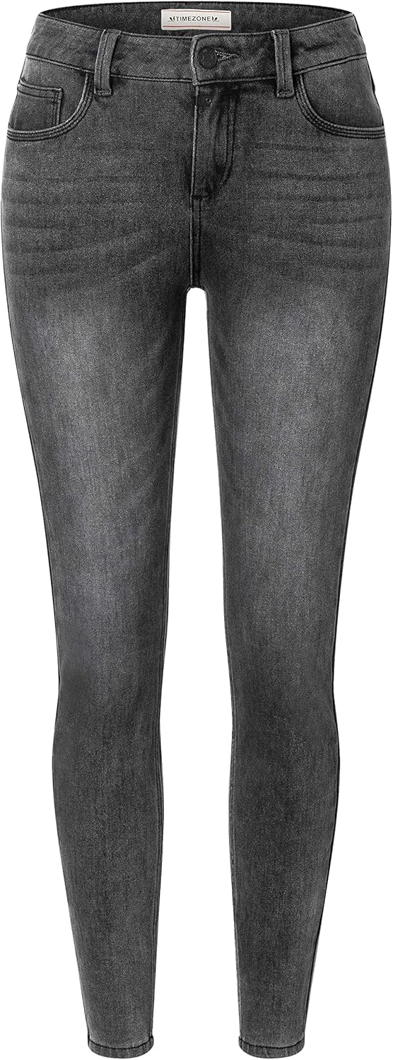 Timezone Damen Tight Aleenatz Womenshape Jeans 27W / 32L Vulcano Grey Wash, 27W / 32L Vulcano Grey W