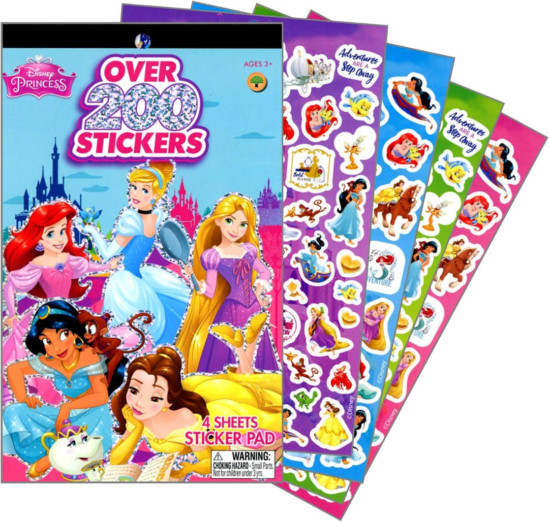 Disney Princess Sticker Pad Over 200 Stickers by