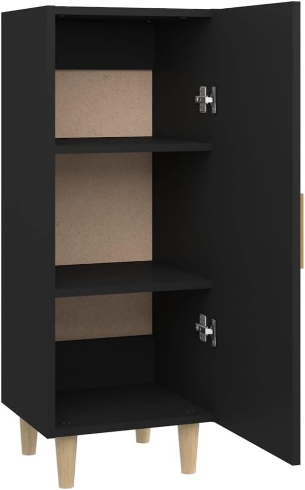 Sideboard Schwarz 34,5x34x90 cm Allzweckschrank Schrank Klein Kleine Kommode Kommoden & Sideboards F