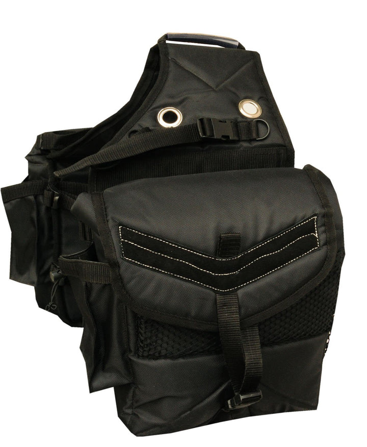 Satteltasche Packtasche für Pferde wattiert mit 4 seitlichen Taschen 013/88