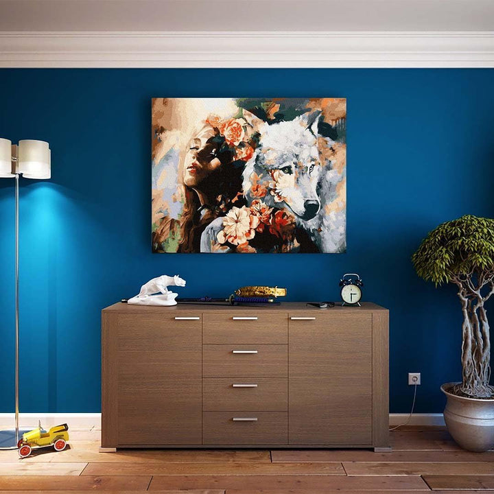Artnapi Malen nach Zahlen Erwachsene mit Rahmen | DIY Handgemalt | Innere Harmonie | Kit für Anfänge