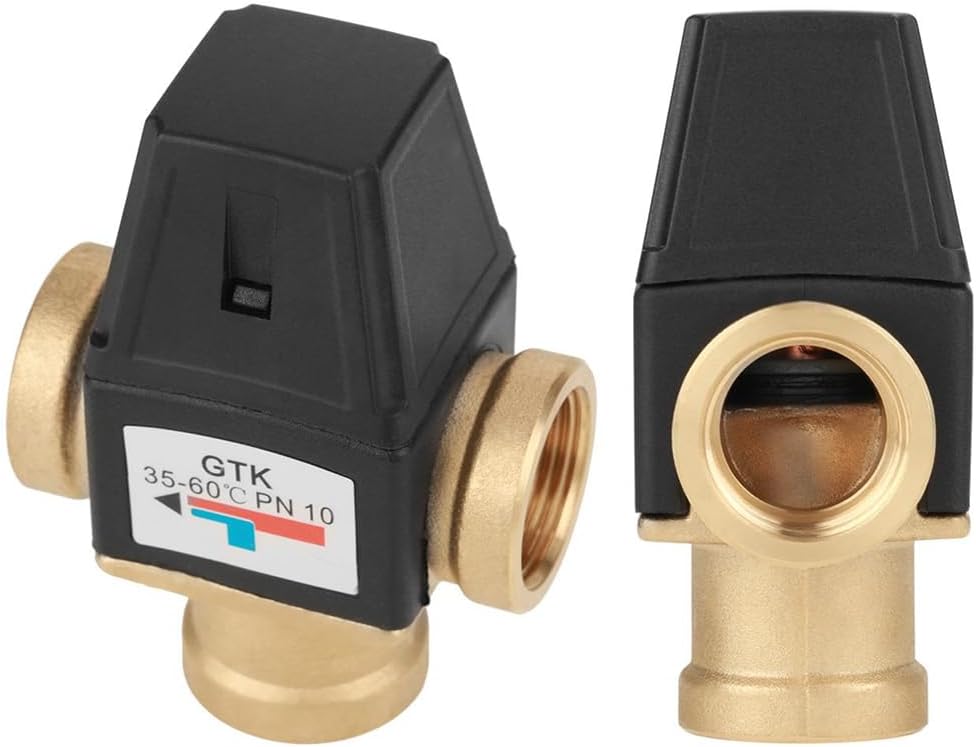 Boaby Dn20 Innengewinde Messingventil Dreiwege-Messing-Thermomischventil für Solarwarmwasserbereiter