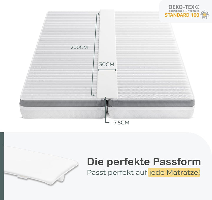 COMFYCENTRE Extra Breite Liebesbrücke für Matratzen [30 x 200cm] - Perfekt für 180 x 200 Matratzen -