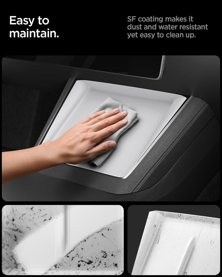 Spigen Tesla Model Y Juniper (Nur Premium & Performance) Mittelkonsole Organizer Abdeckung für Ladep