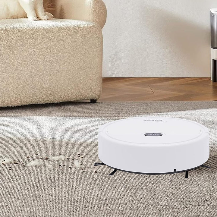 Saugroboter Mit Wischfunktion Absaugstation,Staubsauger Roboter Kehrroboter 500pa,Ideal für Tierhaar